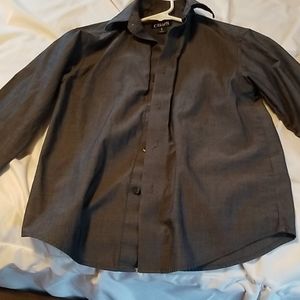 EUC Boys size 8 CHAPS gray dress shirt